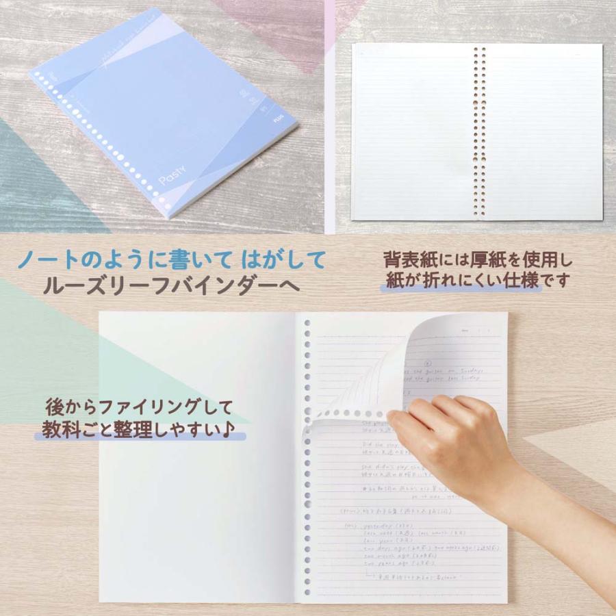 プラス(PLUS) Pasty ノート型ルーズリーフ ブルー 5冊 NL-005DS-P 76032 | Pasty | 03