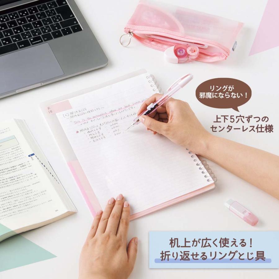 プラス(PLUS) Pasty リング式ルーズリーフバインダー ピーチピンク FC-820PR 97080 | Pasty | 02