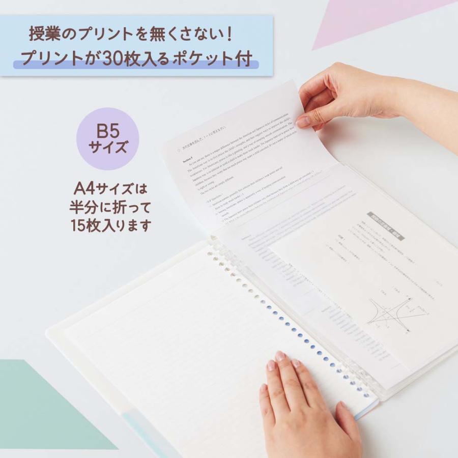 プラス(PLUS) Pasty リング式ルーズリーフバインダー ソーダブルー FC-820PR 97082 | Pasty | 03