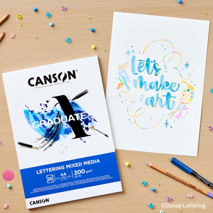 マルマン maruman グラジュエイト パッド レタリング ミックスメディア  A4 | maruman | 03