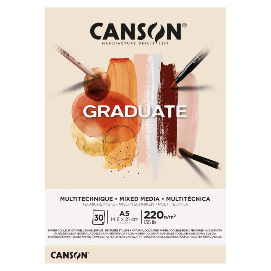 マルマン maruman グラジュエイト パッド ミックスメディア ナチュラル A5 | maruman