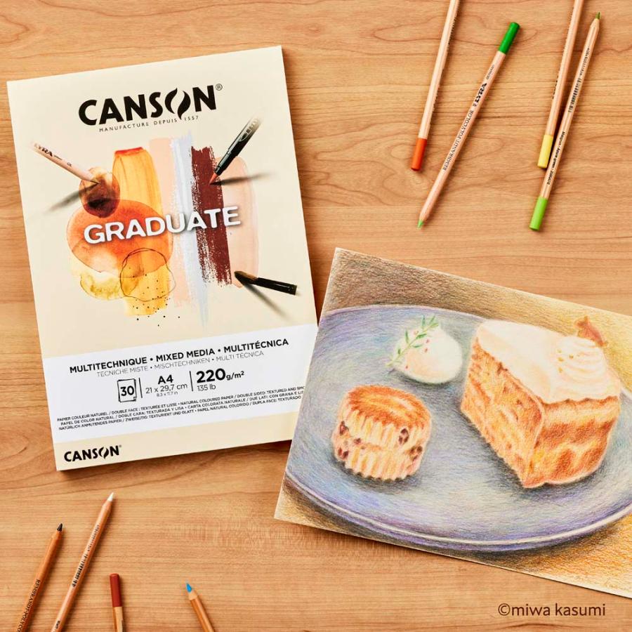 マルマン maruman グラジュエイト パッド ミックスメディア ナチュラル A4 | maruman | 03