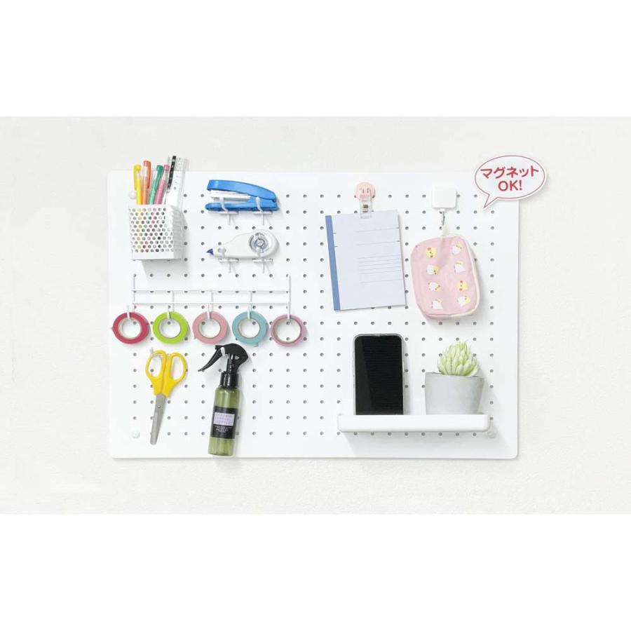 光 HIKARI スチール製 パンチングボード 白 450×600mm  PGFBD456-2 | ブランド登録なし | 01