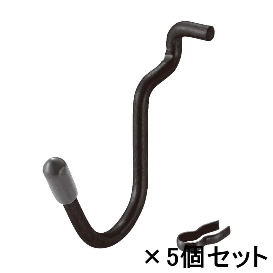 光 HIKARI パンチングボード用 U型フック ブラック 4入 5個セット PBUFB-39 | ブランド登録なし
