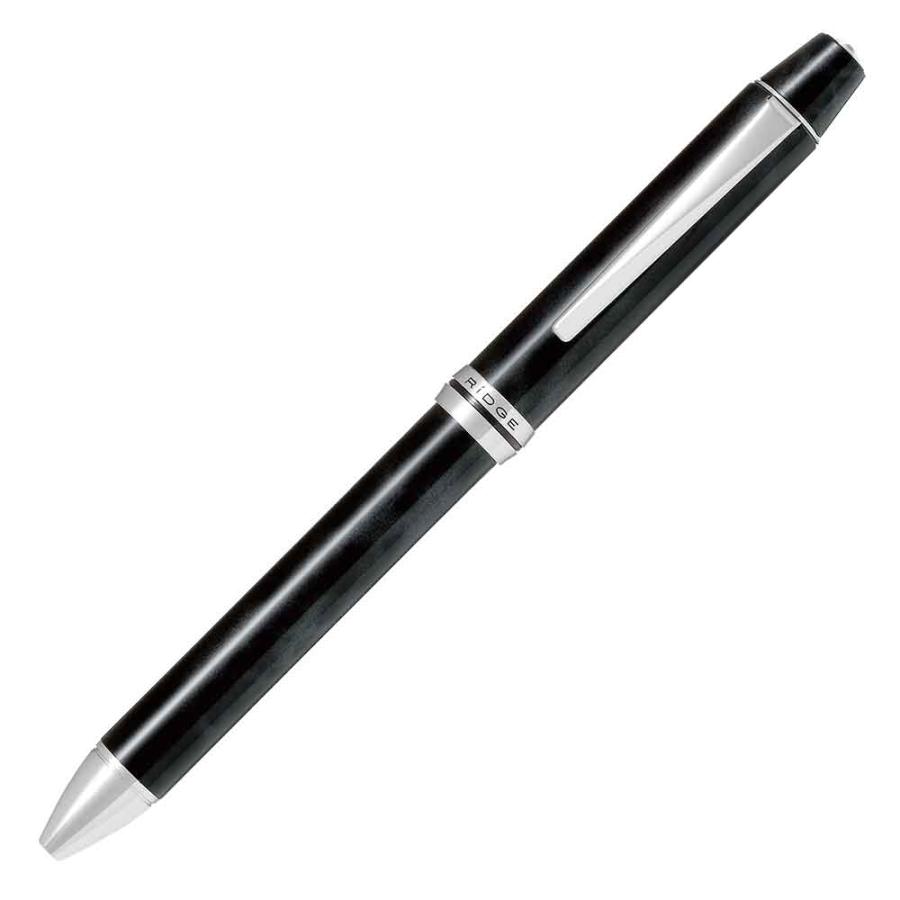 パイロット PILOT 多機能ボールペン 油性 0.7mm フォープラスワン リッジ 4+1 ブラック&グレー ギフトケース付き BTHRF1MR-BGY RIDGE | PILOT（文具）
