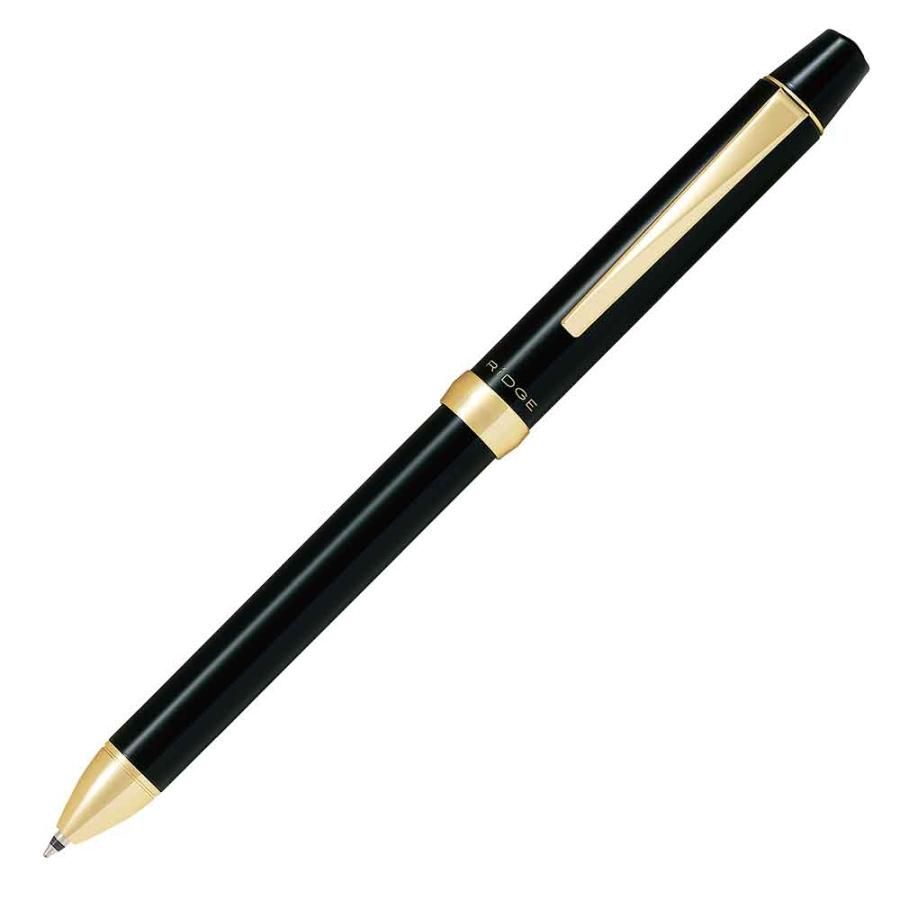 パイロット PILOT 多機能ボールペン 油性 0.7mm スリープラスワン リッジ 3+1 グロスブラック ギフトケース付き BTHRT5SR-GLB RIDGE | PILOT（文具）