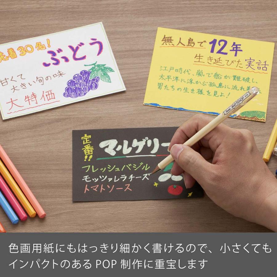 ぺんてる Pentel マットホップ1.0mmセットドリーム7色 K110-V7STC 高発色 ドリームカラー イラスト デコ | ぺんてる | 05