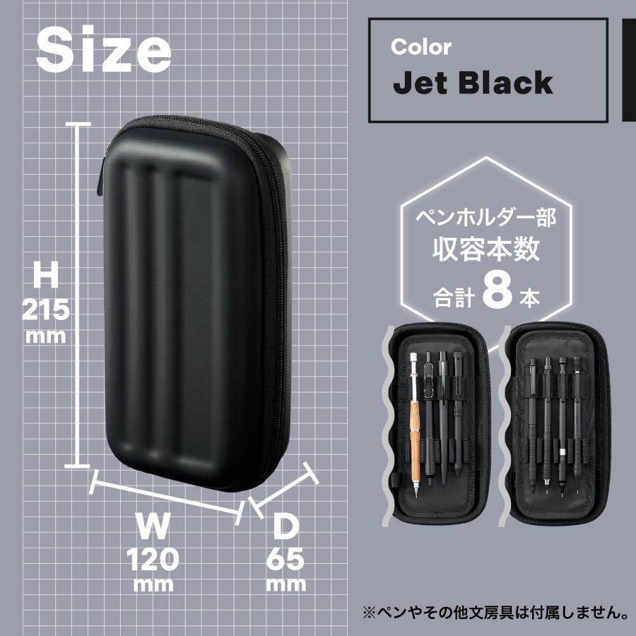 リヒトラブ XCOA ハードシェルペンケース ジェットブラック A-3802-24 | LIHIT LAB. | 06