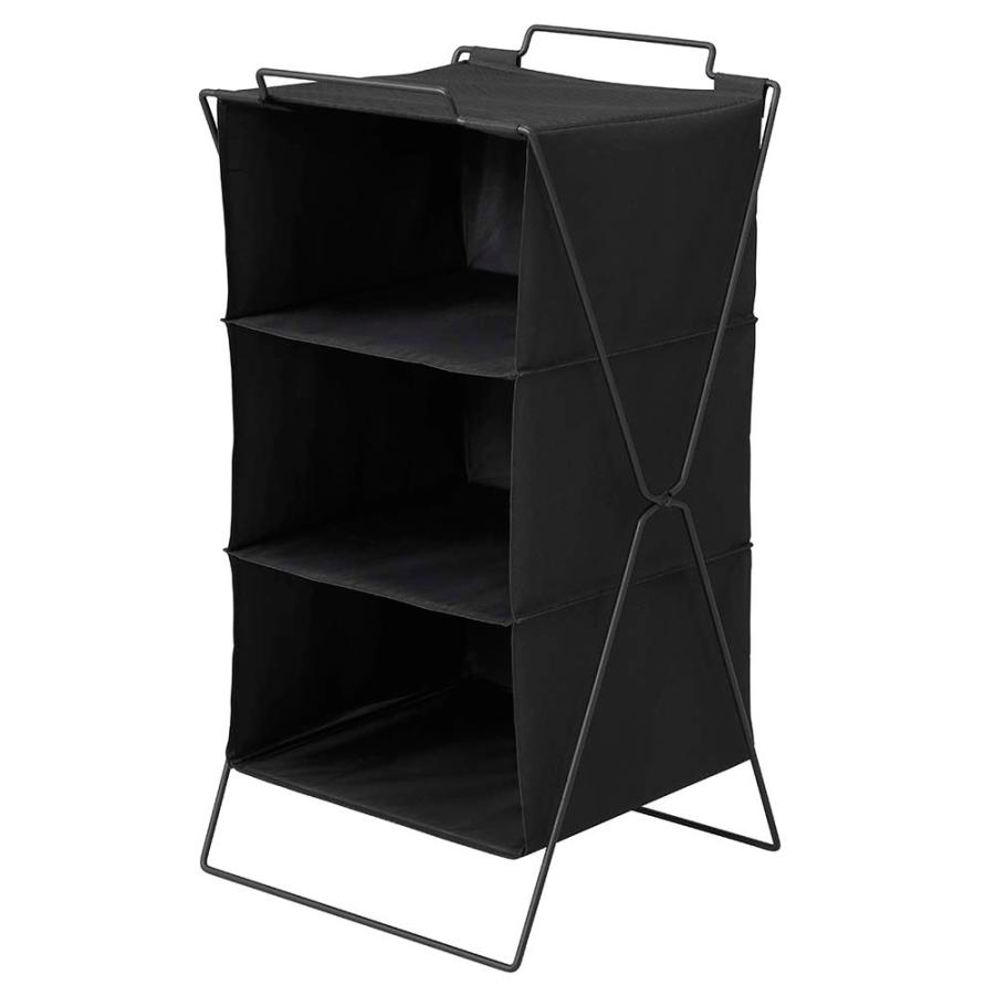 キングジム kingjim 3段ファブリックシェルフ クロ KSP004-BK | KING JIM