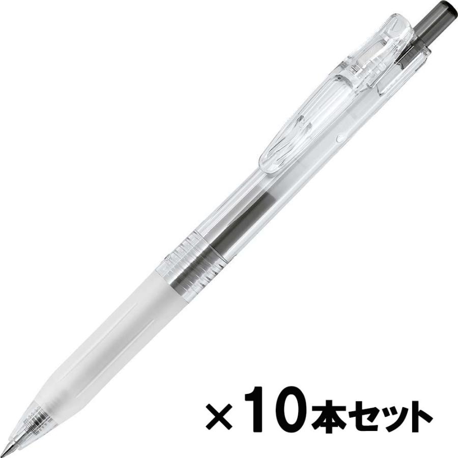 ゼブラ ZEBRA バイオチューブ搭載 サラサクリップ ウォータークリア  黒インク 10本セット BI-JJ15-WC | サラサ