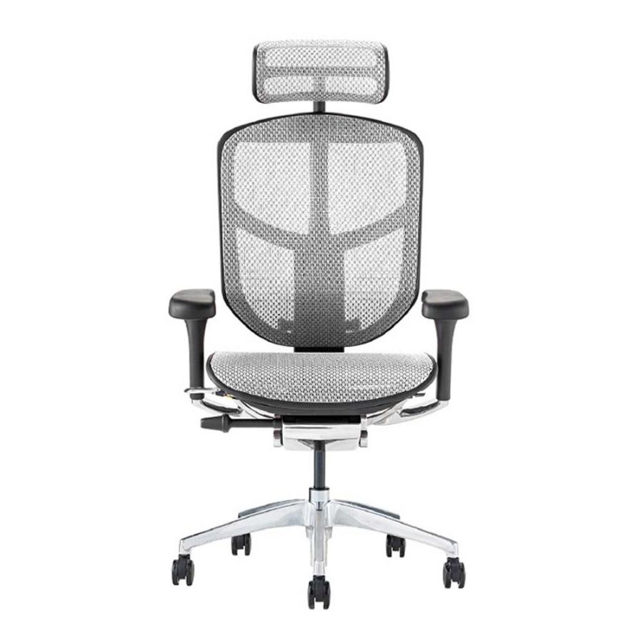 関家具 エルゴヒューマン エンジョイ2 ハイタイプ ブラックフレーム EJ2-HAM-BF-WH ホワイト 389593 | 関家具