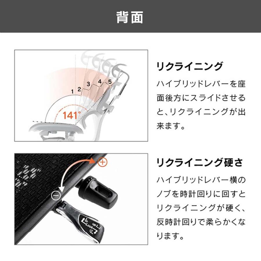 関家具 エルゴヒューマン エンジョイ2 ハイタイプ ブラックフレーム EJ2-HAM-BF-BL ブルー 389595 | 関家具 | 06