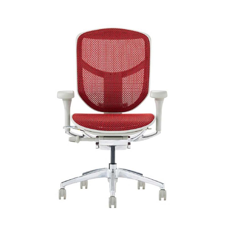 関家具 エルゴヒューマン エンジョイ2 ロータイプ グレーフレーム EJ2-LAM-GF-RD レッド 389609 | 関家具