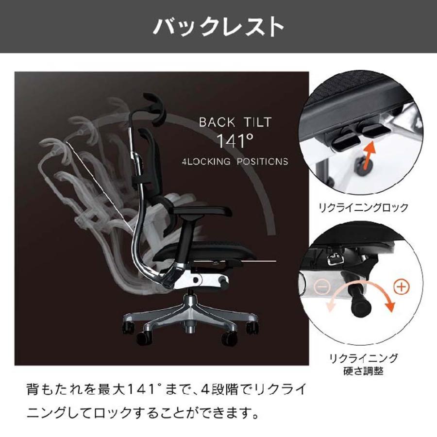 関家具 エルゴヒューマン プロ2 ハイタイプ ブラックフレーム EHP2-HAM-DR-BF-WH ホワイト 445407 | 関家具 | 10