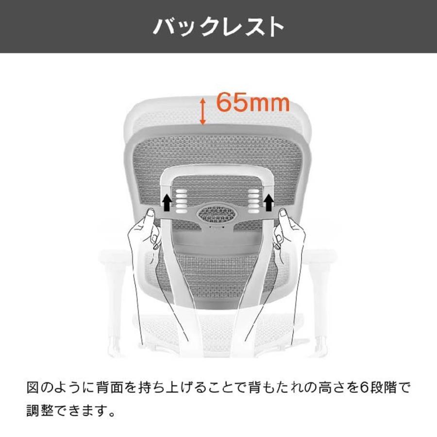 関家具 エルゴヒューマン プロ2 ハイタイプ グレーフレーム EHP2-HAM-DR-GF-WH ホワイト 445412 | 関家具 | 09