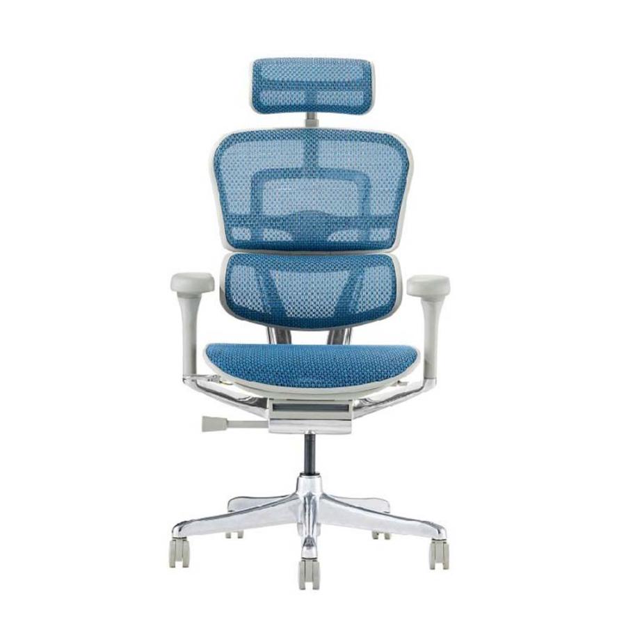 関家具 エルゴヒューマン プロ2 ハイタイプ グレーフレーム EHP2-HAM-DR-GF-BL ブルー 445414 | 関家具