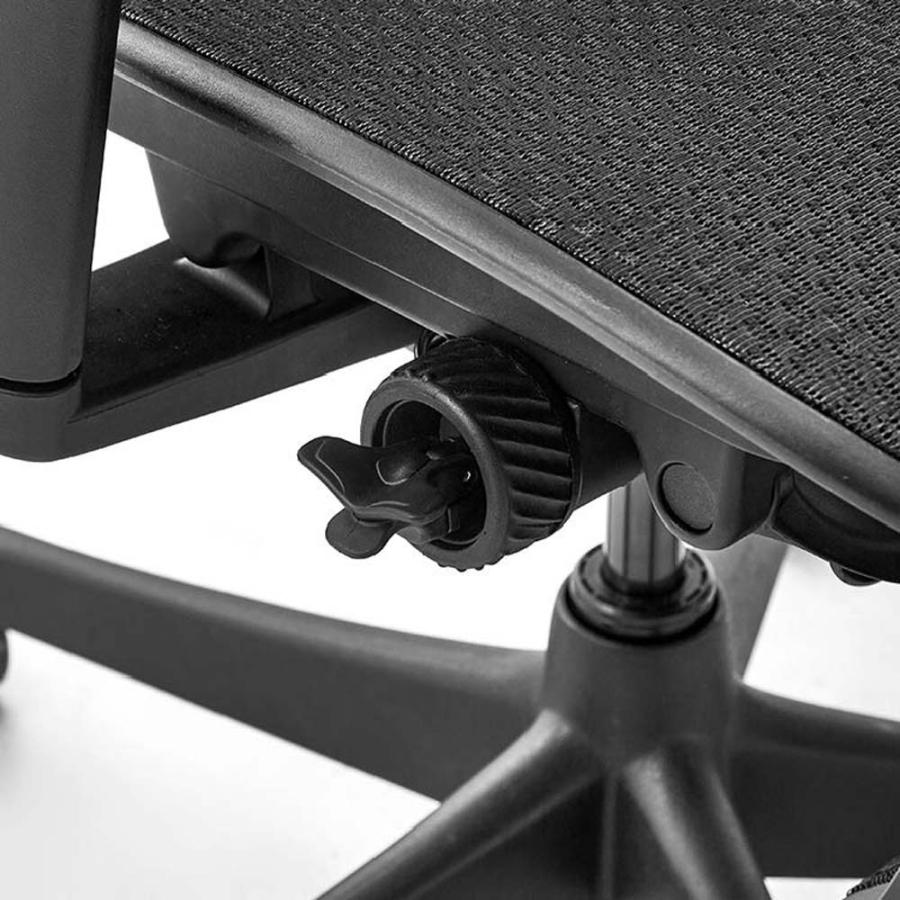 関家具 エルゴヒューマン FIT2 Lite オフィスチェア オットマン付 ブラックフレーム FIT2Lite-BF-BK ブラック 443306 | 関家具 | 18