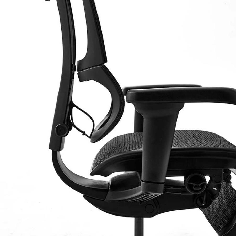 関家具 エルゴヒューマン FIT2 Lite オフィスチェア オットマン付 ブラックフレーム FIT2Lite-BF-BK ブラック 443306 | 関家具 | 19