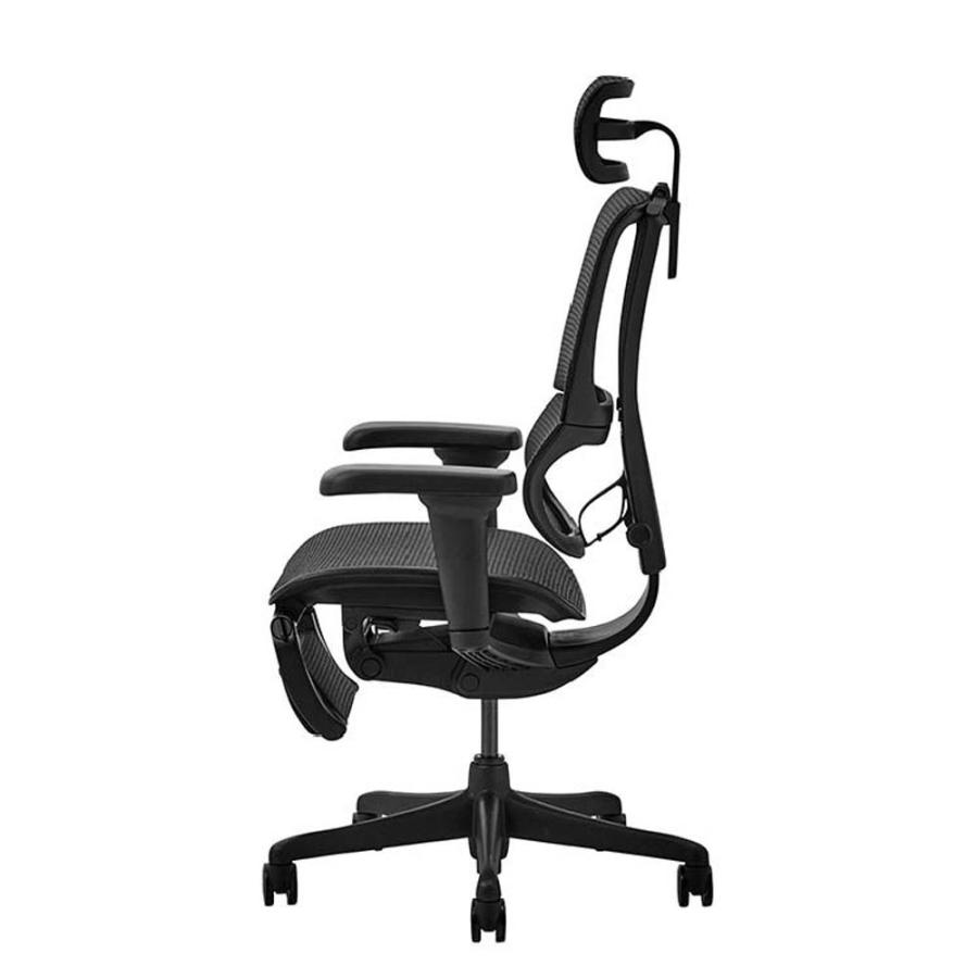 関家具 エルゴヒューマン FIT2 Lite オフィスチェア オットマン付 ブラックフレーム FIT2Lite-BF-BK ブラック 443306 | 関家具 | 02