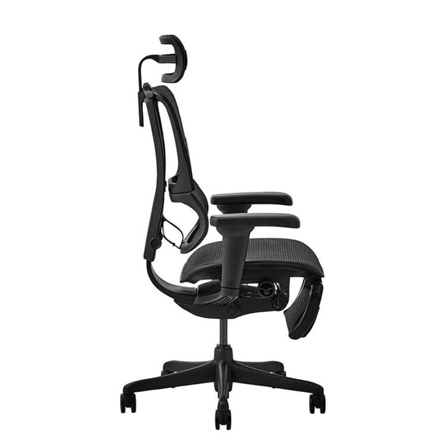 関家具 エルゴヒューマン FIT2 Lite オフィスチェア オットマン付 ブラックフレーム FIT2Lite-BF-BK ブラック 443306 | 関家具 | 06