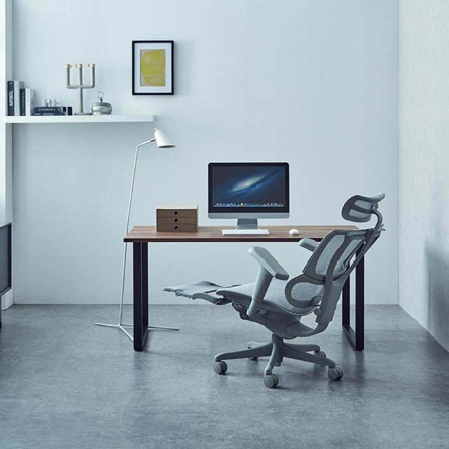 関家具 エルゴヒューマン FIT2 Lite オフィスチェア オットマン付 ブラックフレーム FIT2Lite-GF-WH ホワイト 443307 | 関家具 | 08