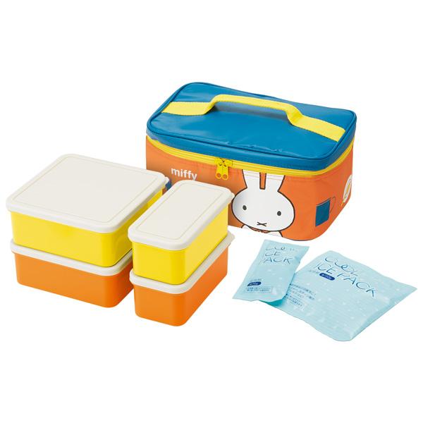 スケーター Skater 保冷バック付き 行楽ランチセット ミッフィー 20 KCPC4 | Miffy