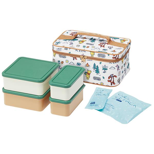 スケーター Skater 保冷バック付き 行楽ランチセット くまのプーさん Winnie The Pooh アウトドア KCPC4 | スケーター