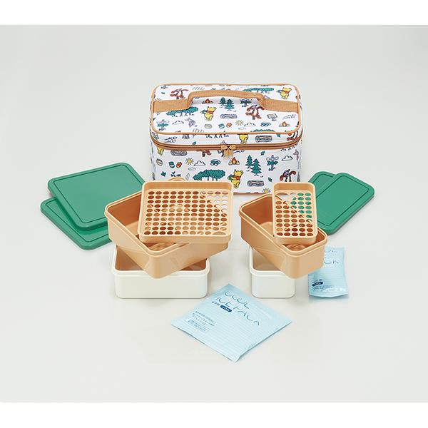 スケーター Skater 保冷バック付き 行楽ランチセット くまのプーさん Winnie The Pooh アウトドア KCPC4 | スケーター | 01