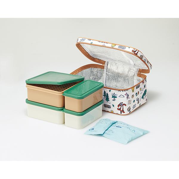 スケーター Skater 保冷バック付き 行楽ランチセット くまのプーさん Winnie The Pooh アウトドア KCPC4 | スケーター | 02