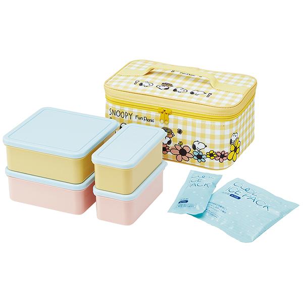 スケーター Skater 保冷バック付き 行楽ランチセット スヌーピー ピクニック KCPC4 | スケーター