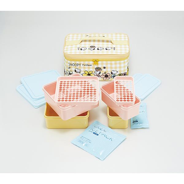 スケーター Skater 保冷バック付き 行楽ランチセット スヌーピー ピクニック KCPC4 | スケーター | 01