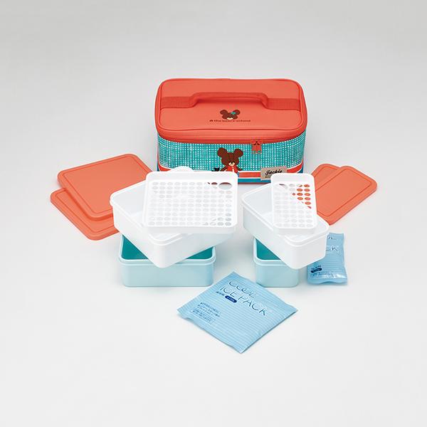 スケーター Skater 保冷バック付き 行楽ランチセット くまのがっこう KCPC4 | スケーター | 01