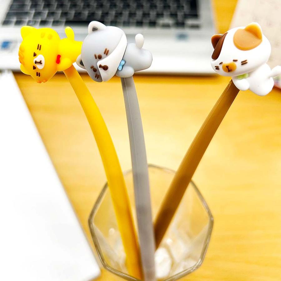 ハイハイ Hi-High 韓国っぽ ゆらゆらゲルペン キャッツダイアリー 3本セット HH-1397 | ブランド登録なし | 02