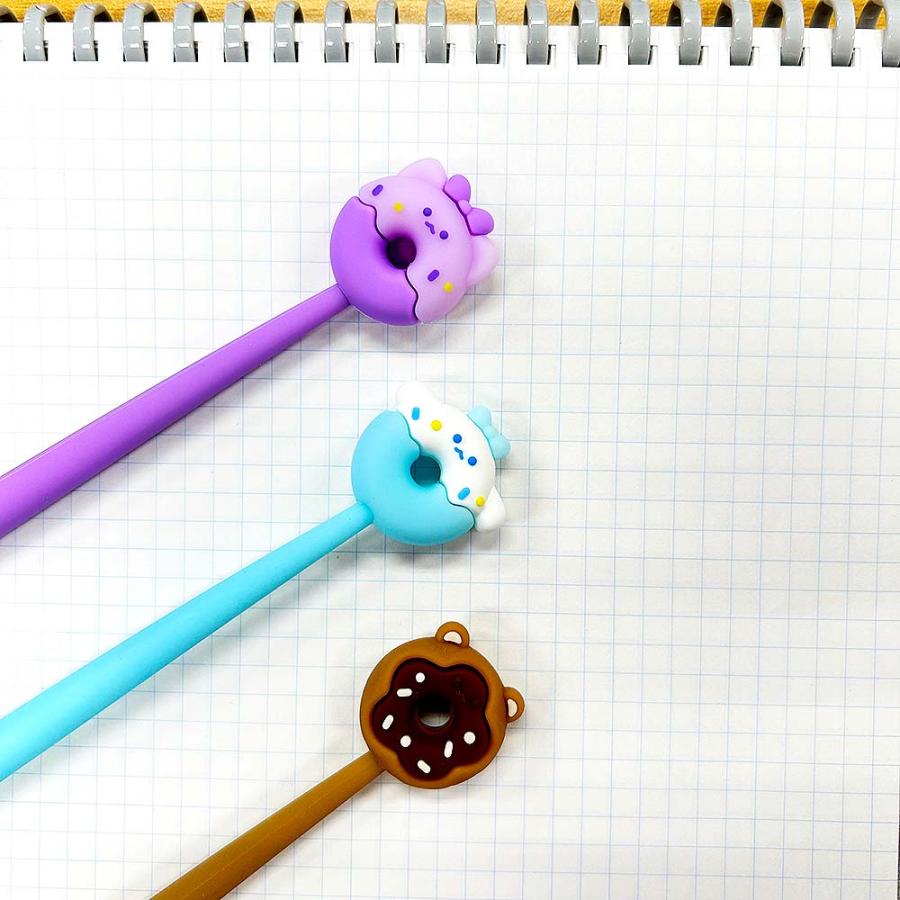 ハイハイ Hi-High 韓国っぽ ゆらゆらゲルペン ドーナツ 3本セット HH-1399 | ブランド登録なし | 01