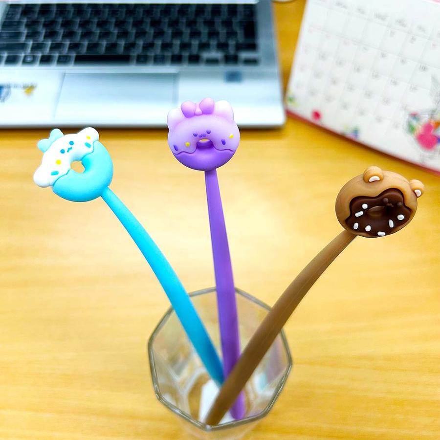 ハイハイ Hi-High 韓国っぽ ゆらゆらゲルペン ドーナツ 3本セット HH-1399 | ブランド登録なし | 02