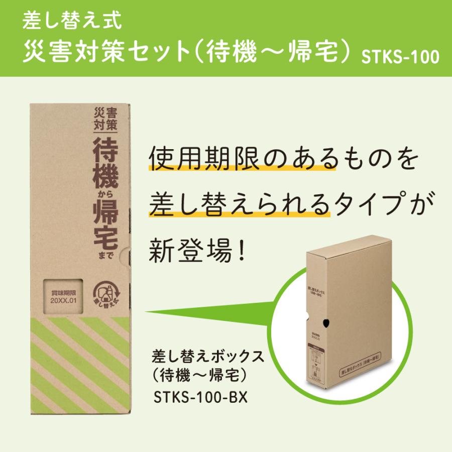 キングジム　KINGJIM 差し替え式 災害対策セット (待機〜帰宅) STKS-100 | KING JIM | 02