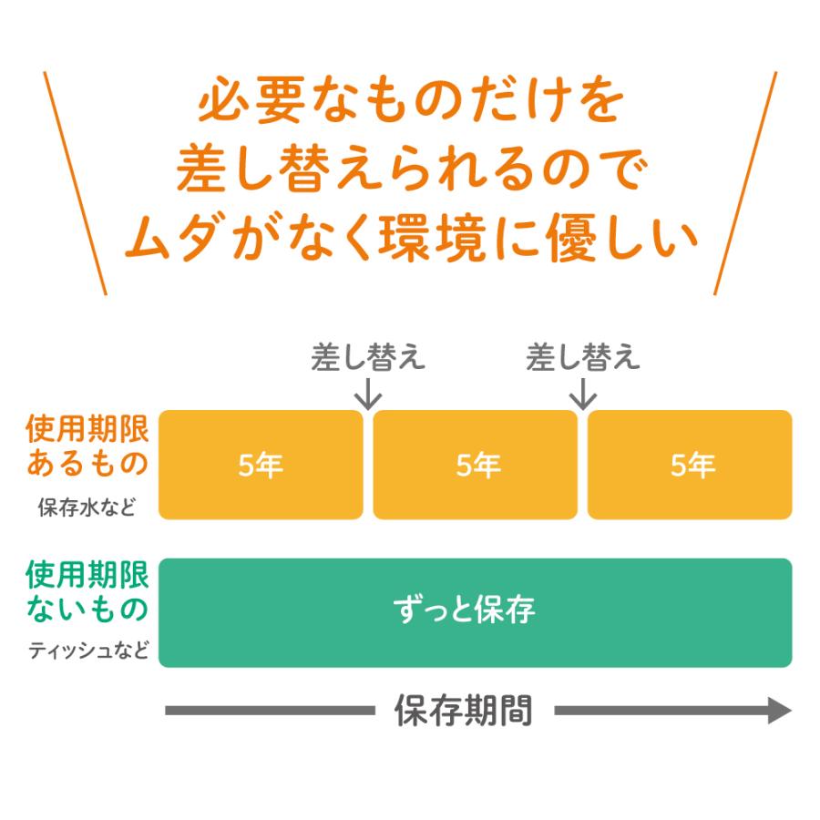 キングジム　KINGJIM 差し替え式 災害対策セット (待機〜帰宅) STKS-100 | KING JIM | 06