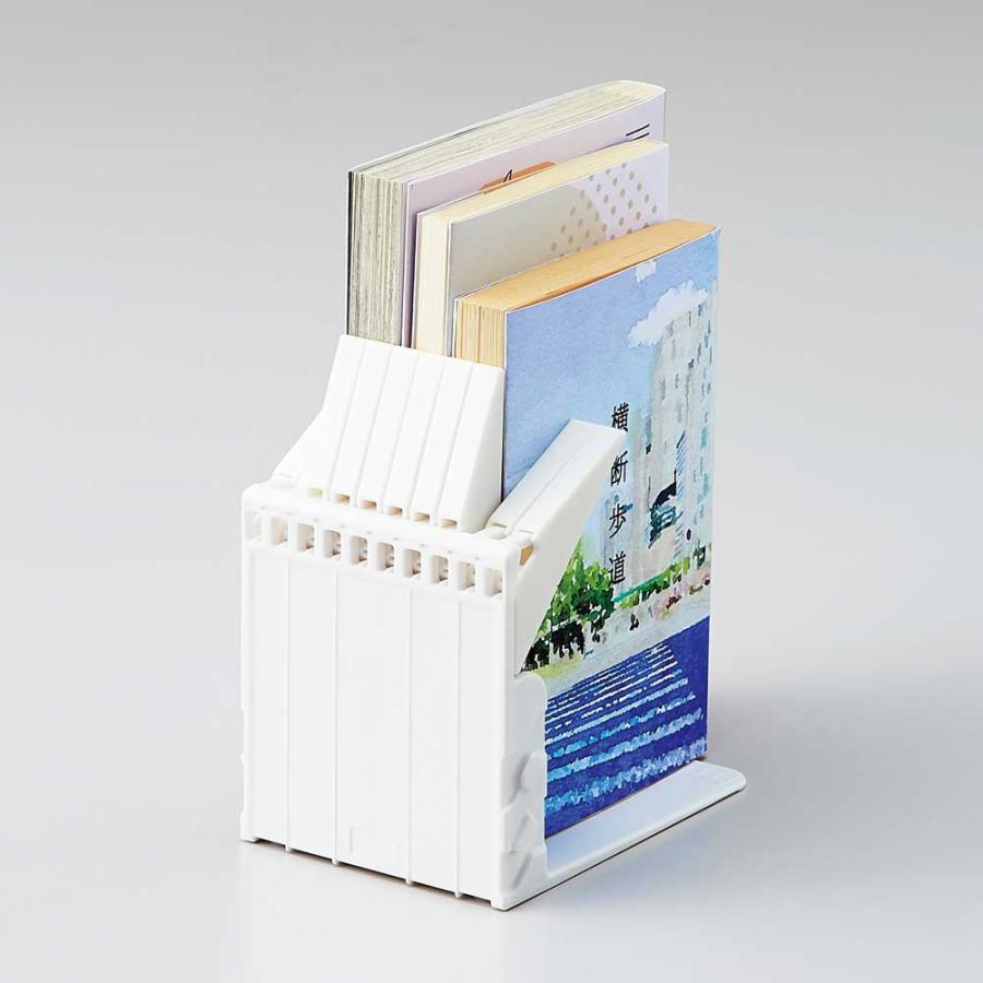 リヒト LIHITLAB 1冊でも倒れないブックスタンド ミニ ホワイト A3578-0 | LIHIT LAB. | 02