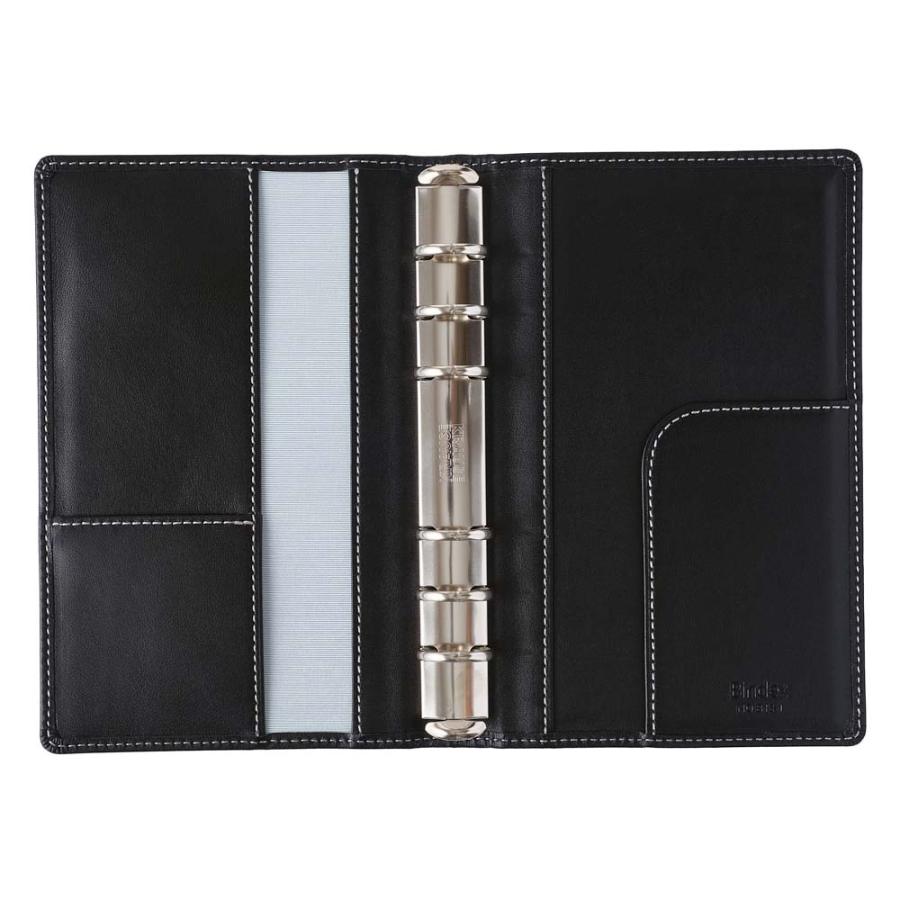 NOLTY（ノルティ） 日本能率協会 システム手帳 本体 バイブルサイズ エントロ B19 ブラック シルバーステッチ BB16-1 | NOLTY | 01