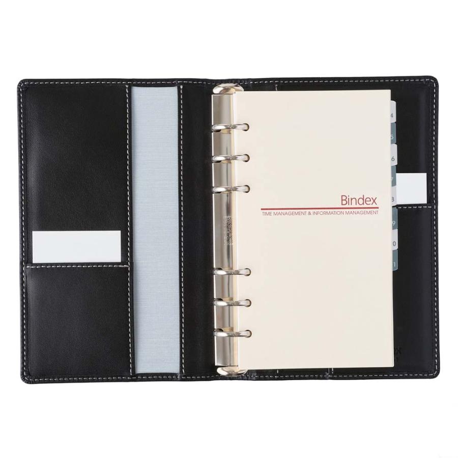 NOLTY（ノルティ） 日本能率協会 システム手帳 本体 バイブルサイズ エントロ B19 ブラック シルバーステッチ BB16-1 | NOLTY | 02