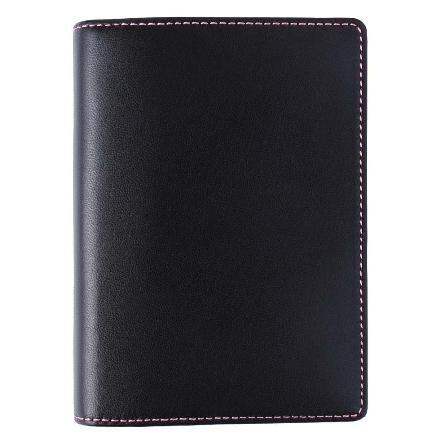 NOLTY（ノルティ） 日本能率協会 システム手帳 本体 ミニ6サイズ エントロ P19 ブラック ピンクステッチ PB16-1 | NOLTY