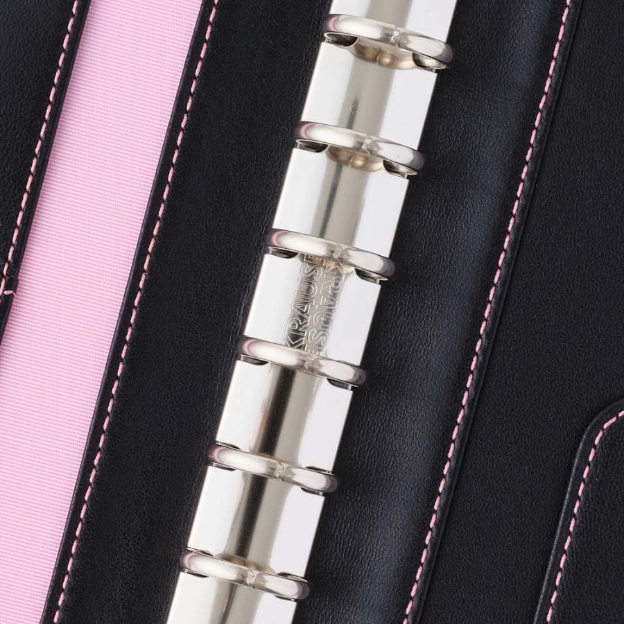 NOLTY（ノルティ） 日本能率協会 システム手帳 本体 ミニ6サイズ エントロ P19 ブラック ピンクステッチ PB16-1 | NOLTY | 03