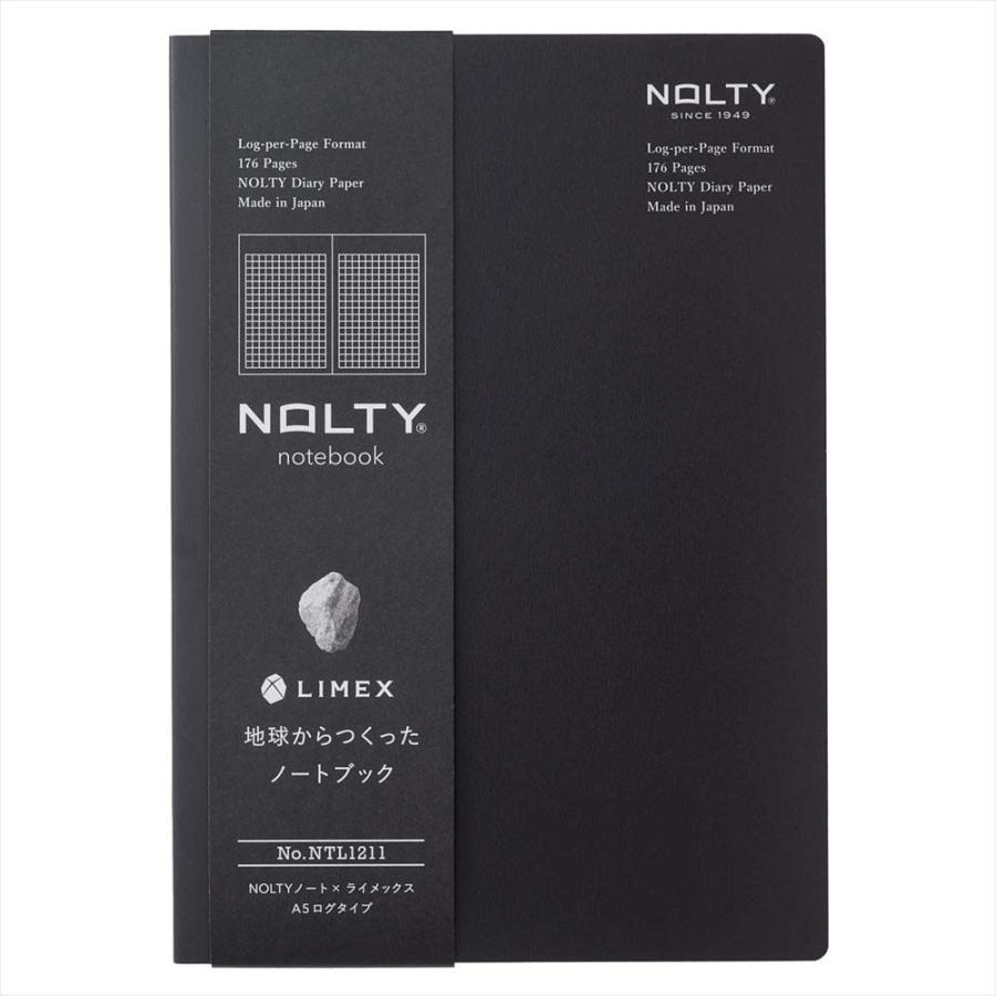 NOLTY（ノルティ） 日本能率協会 NOLTY ノート × ライメックス A5 ログタイプ グラナイトブラック NTL1211 | NOLTY