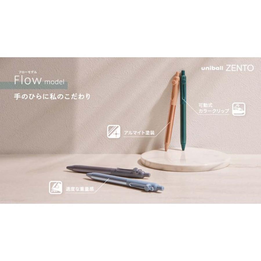 三菱鉛筆 uni ユニボール ゼント フロー 0.5mm ヘマタイト UBNZF05.43 | ユニボール ワン | 02