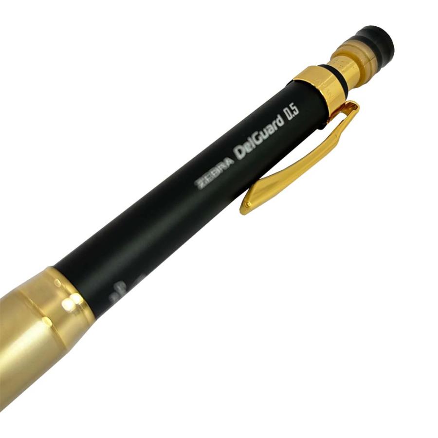 【数量限定】ゼブラ ZEBRA デルガードLx 0．5mm ブラック×ゴールド P-MA86-FOEC-BK | デルガード | 05