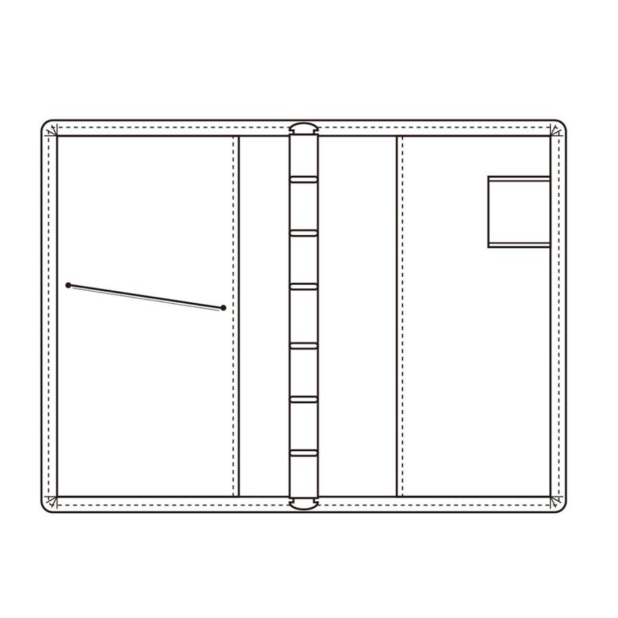 レイメイ藤井 raymay  2026年度 キーワード ポケットサイズ B7サイズ ジャストリフィルサイズ システム手帳 ブラウン | レイメイ藤井 | 01