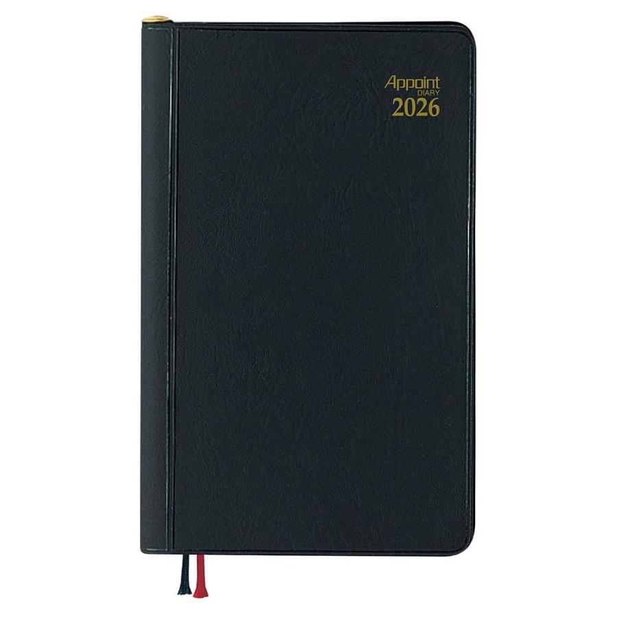 ダイゴー DAIGO 26年 アポイント ダイアリー 週間 鉛筆付 ブラック E1003 | Appoint DIARY