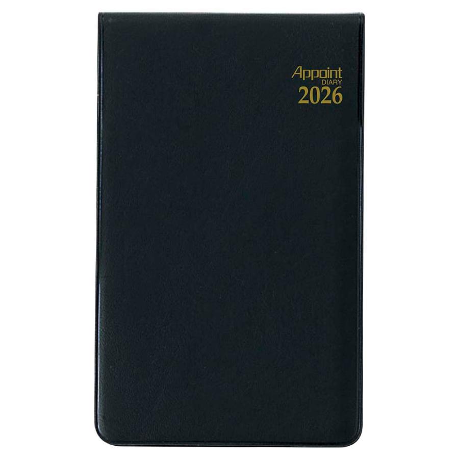 ダイゴー DAIGO 26年 アポイント ダイアリー 週間 ＋横罫 縦開 ブラック E1006 | Appoint DIARY