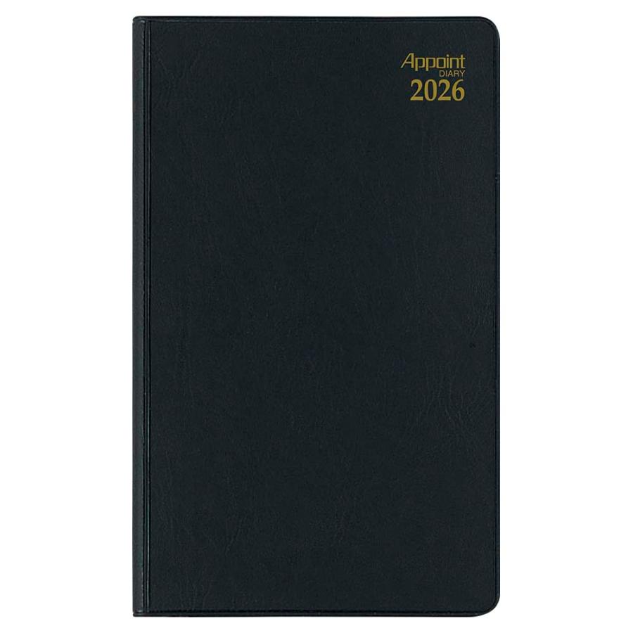 ダイゴー DAIGO 26年 アポイント ダイアリー 月間 薄型 ブラック E1349 | Appoint DIARY