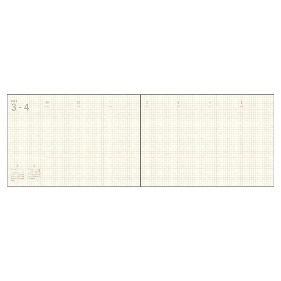 ダイゴー DAIGO 26年 isshoni. ダイアリー ノート15インチ ブラック  E8099 | Appoint DIARY | 02